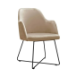 Preview: Armstuhl CAPRI im skandinavischen Desgin - beige | www.artigo.at